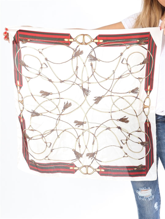 Safina - Silketørklæde med motiver